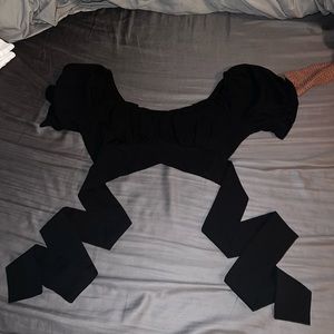 Black crop top from Shein